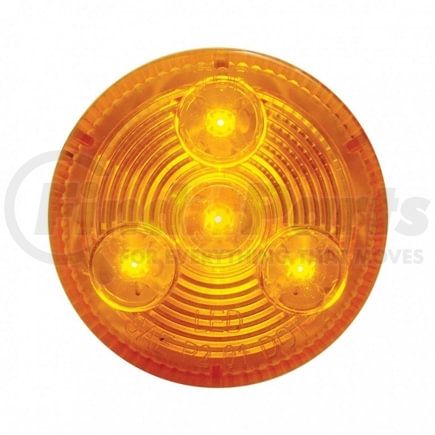 United Pacific 38465B Clearance Light - Bulk, 2-1/2" Round Low Profile Light, 4 LED, Amber LED/Lens