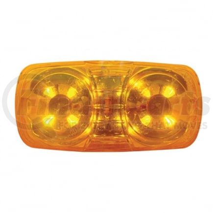 United Pacific 38610 Clearance Light - 4" X 2" Rectangular Light, 12 LED, Amber LED/Lens