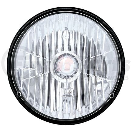 United Pacific 31387 Crystal Headlight - RH/LH, 7", Round, Chrome Housing, High/Low Beam, H4/HB2 Bulb