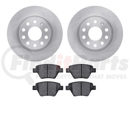 Dynamic Friction Company 6302-74023 Brake Rotor with 3000 Ceramic Brake Pads