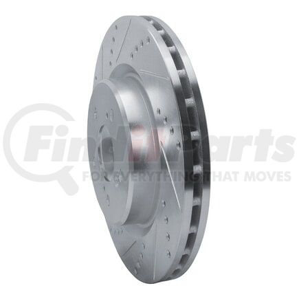 Dynamic Friction Company 631-58035L Brake Rotor - Drilled and Slotted - Silver