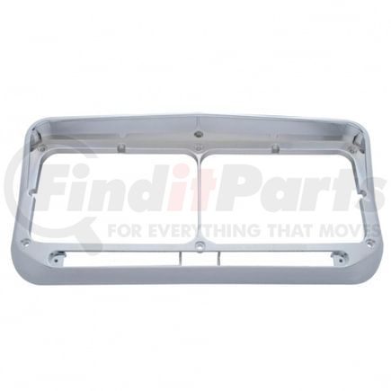 United Pacific 32350 Headlight Bezel - Rectangular, Dual, with Visor, LED Cut-Out