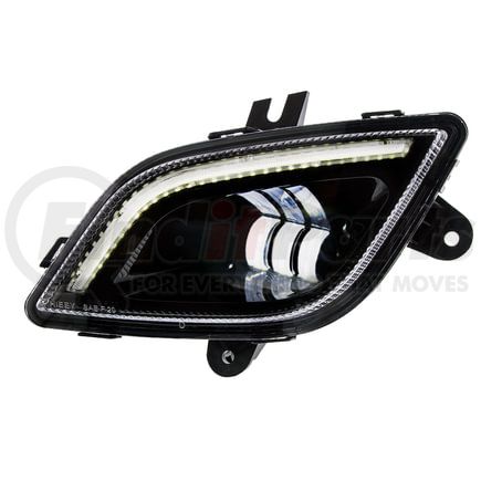 United Pacific 32830 Fog Light - Driver Side, 34 LED, Black, with LED Light Bar, ABS Housing, for 2018-2023 Freightliner Cascadia