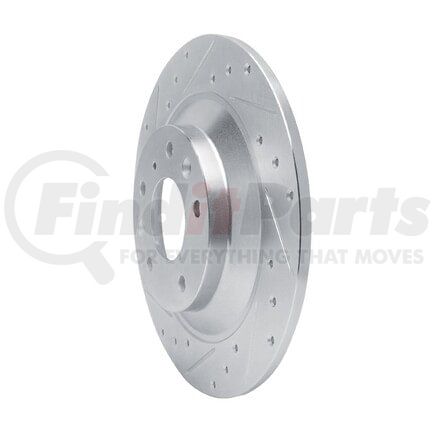 Dynamic Friction Company 631-80083L Brake Rotor - Drilled and Slotted - Silver