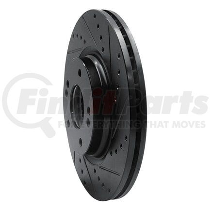 Dynamic Friction Company 633-03066R Brake Rotor - Drilled and Slotted - Black