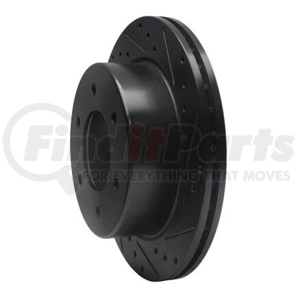 Dynamic Friction Company 633-54276R Brake Rotor - Drilled and Slotted - Black