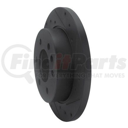 Dynamic Friction Company 633-63175R Brake Rotor - Drilled and Slotted - Black