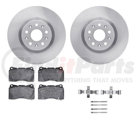 Dynamic Friction Company 6512-46247 Brake Rotor with 5000 Brake Pads and Hardware Kit