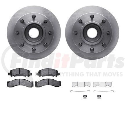 Dynamic Friction Company 6512-48079 Brake Rotor with 5000 Brake Pads and Hardware Kit