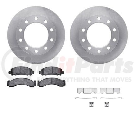 Dynamic Friction Company 6512-48156 Brake Rotor with 5000 Brake Pads and Hardware Kit