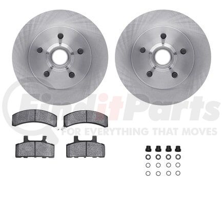 Dynamic Friction Company 6512-48123 Brake Rotor with 5000 Brake Pads and Hardware Kit