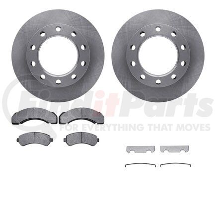 Dynamic Friction Company 6512-48207 Brake Rotor with 5000 Brake Pads and Hardware Kit