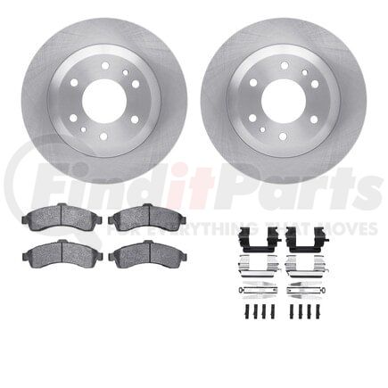 Dynamic Friction Company 6512-48285 Brake Rotor with 5000 Brake Pads and Hardware Kit