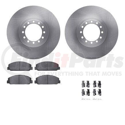 Dynamic Friction Company 6512-48396 Brake Rotor with 5000 Brake Pads and Hardware Kit
