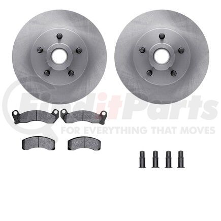 Dynamic Friction Company 6512-56055 Brake Rotor with 5000 Brake Pads and Hardware Kit