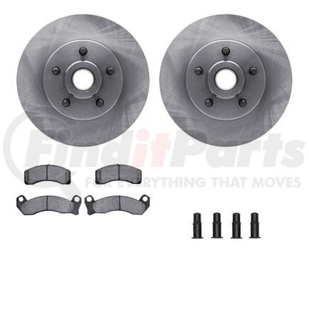 Dynamic Friction Company 6512-56035 Brake Rotor with 5000 Brake Pads and Hardware Kit