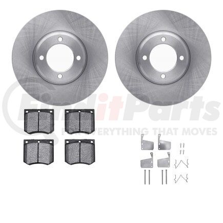 Dynamic Friction Company 6512-56103 Brake Rotor with 5000 Brake Pads and Hardware Kit