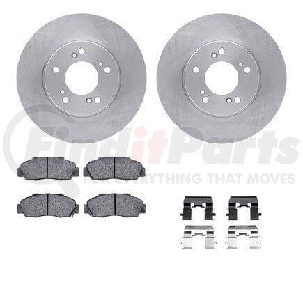 Dynamic Friction Company 6512-59330 Brake Rotor with 5000 Brake Pads and Hardware Kit