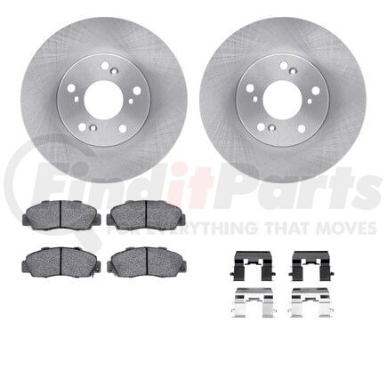 Dynamic Friction Company 6512-59342 Brake Rotor with 5000 Brake Pads and Hardware Kit