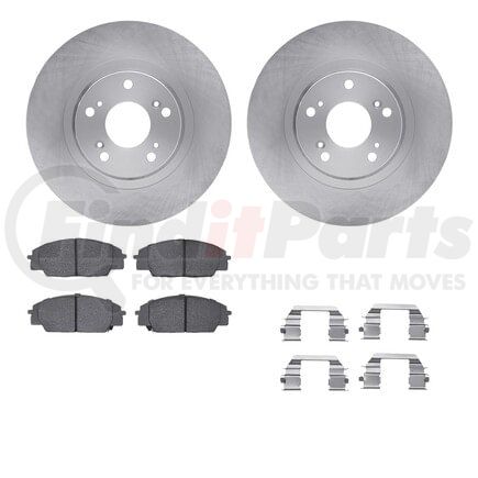 Dynamic Friction Company 6512-59375 Brake Rotor with 5000 Brake Pads and Hardware Kit