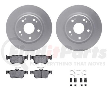 Dynamic Friction Company 6512-59507 Brake Rotor with 5000 Brake Pads and Hardware Kit
