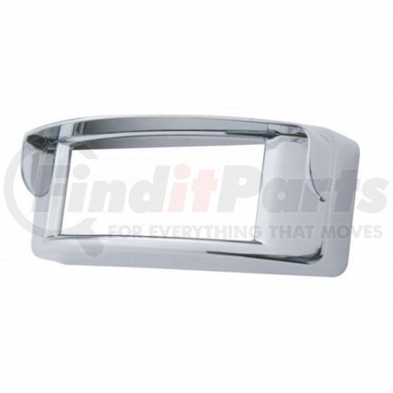 United Pacific 34063 Light Bezel - Chrome, Plastic, Rectangular, with Visor