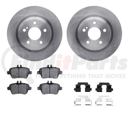 Dynamic Friction Company 6512-63470 Brake Rotor with 5000 Brake Pads and Hardware Kit