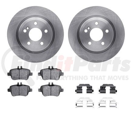 Dynamic Friction Company 6512-63472 Brake Rotor with 5000 Brake Pads and Hardware Kit