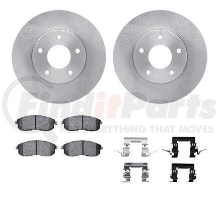 Dynamic Friction Company 6512-67326 Brake Rotor with 5000 Brake Pads and Hardware Kit