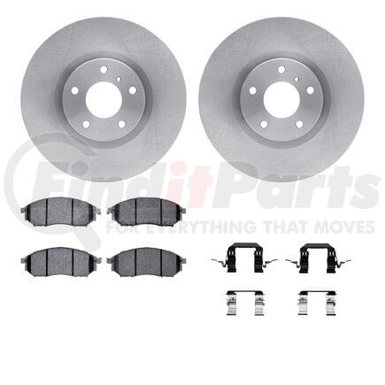Dynamic Friction Company 6512-67344 Brake Rotor with 5000 Brake Pads and Hardware Kit