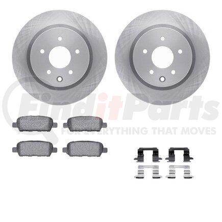 Dynamic Friction Company 6512-67362 Brake Rotor with 5000 Brake Pads and Hardware Kit