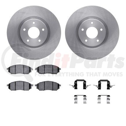 Dynamic Friction Company 6512-67401 Brake Rotor with 5000 Brake Pads and Hardware Kit