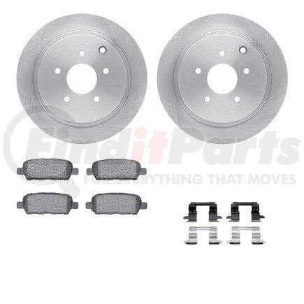 Dynamic Friction Company 6512-67468 Brake Rotor with 5000 Brake Pads and Hardware Kit