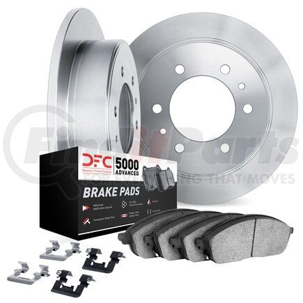 Dynamic Friction Company 6512-72206 Brake Rotor with 5000 Brake Pads and Hardware Kit