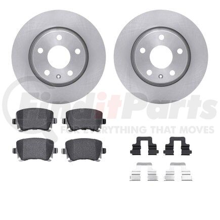 Dynamic Friction Company 6512-73328 Brake Rotor with 5000 Brake Pads and Hardware Kit
