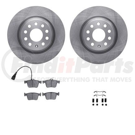 Dynamic Friction Company 6512-73442 Brake Rotor with 5000 Brake Pads and Hardware Kit