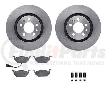 Dynamic Friction Company 6512-74211 Brake Rotor with 5000 Brake Pads and Hardware Kit