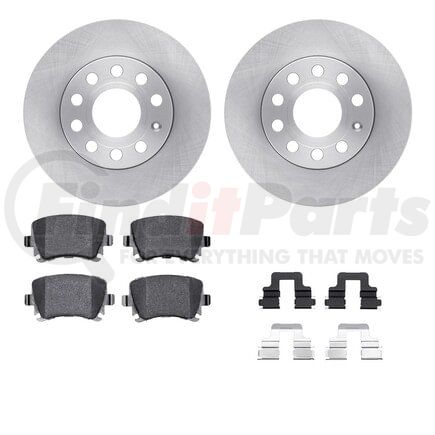 Dynamic Friction Company 6512-74310 Brake Rotor with 5000 Brake Pads and Hardware Kit