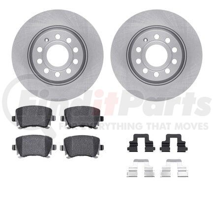 Dynamic Friction Company 6512-74471 Brake Rotor with 5000 Brake Pads and Hardware Kit
