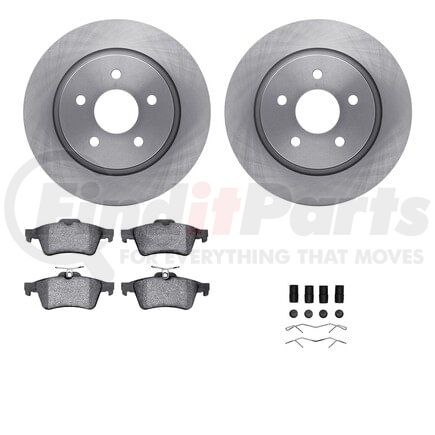 Dynamic Friction Company 6512-99215 Brake Rotor with 5000 Brake Pads and Hardware Kit