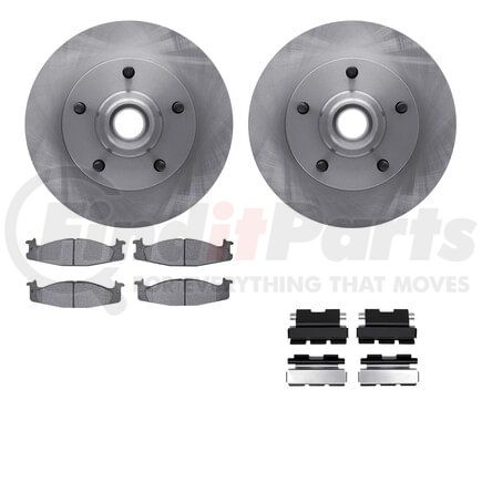 Dynamic Friction Company 6512-99327 Brake Rotor with 5000 Brake Pads and Hardware Kit