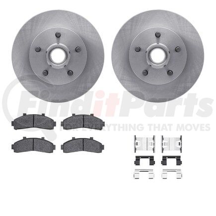 Dynamic Friction Company 6512-99360 Brake Rotor with 5000 Brake Pads and Hardware Kit