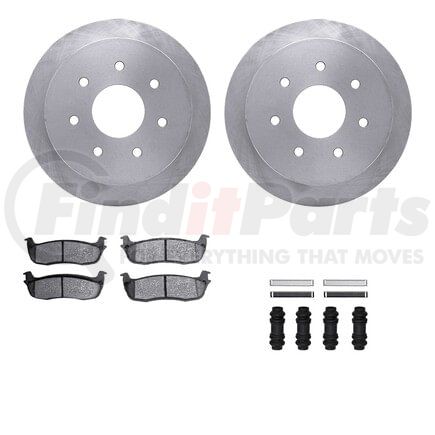 Dynamic Friction Company 6512-99408 Brake Rotor with 5000 Brake Pads and Hardware Kit