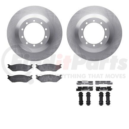 Dynamic Friction Company 6512-99528 Brake Rotor with 5000 Brake Pads and Hardware Kit
