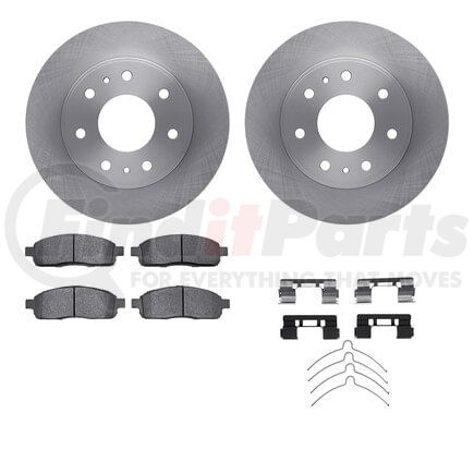 Dynamic Friction Company 6512-99672 Brake Rotor with 5000 Brake Pads and Hardware Kit