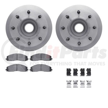 Dynamic Friction Company 6512-99711 Brake Rotor with 5000 Brake Pads and Hardware Kit