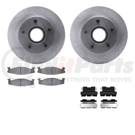 Dynamic Friction Company 6512-99750 Brake Rotor with 5000 Brake Pads and Hardware Kit