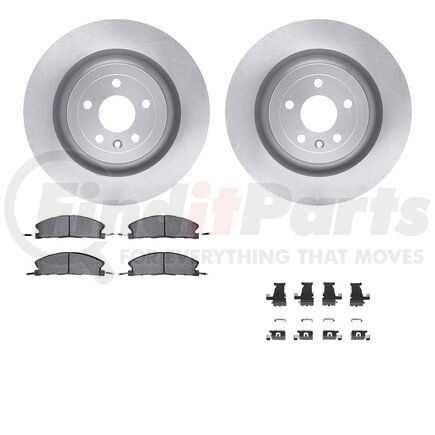 Dynamic Friction Company 6512-99799 Brake Rotor with 5000 Brake Pads and Hardware Kit