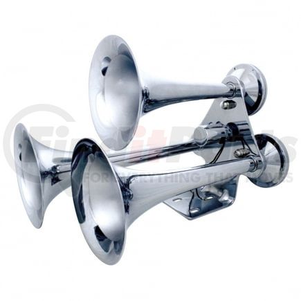 United Pacific 46151 Train Horn - 3 Trumpet "Competition" Series, Chrome