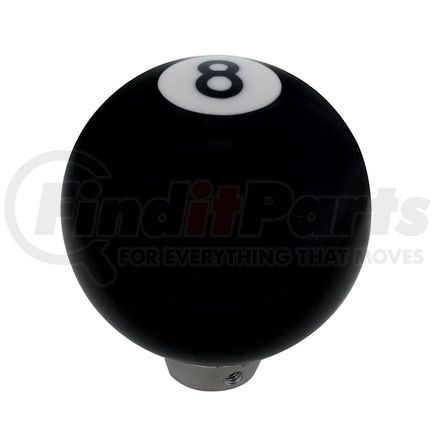 United Pacific 70025 Manual Transmission Shift Knob - Gearshift Knob, Black, 8 Ball